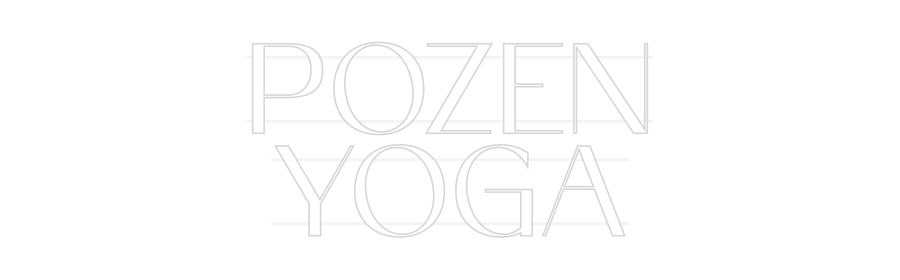Your Custom Neon Sign POZEN
YOGA