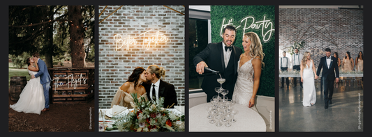 Custom Wedding Signs: Names, Quotes & Surnames That Light Up Your Big Day