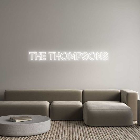 Your Custom Neon Sign The Thompsons