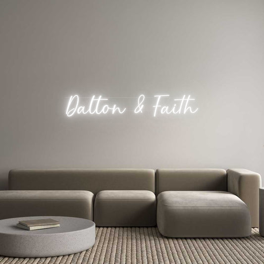 Your Custom Neon Sign Dalton & Faith