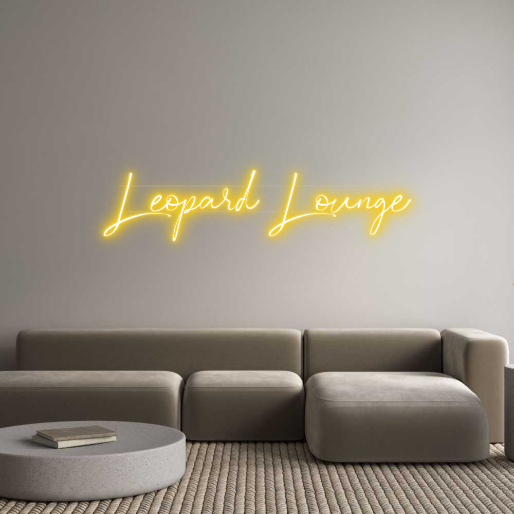 Your Custom Neon Sign Leopard Lounge