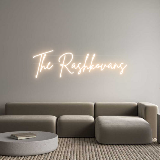 Your Custom Neon Sign The Rashkovans