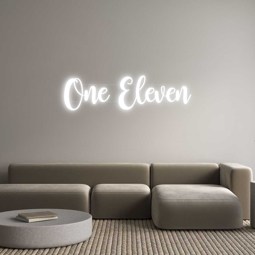 Your Custom Neon Sign One Eleven