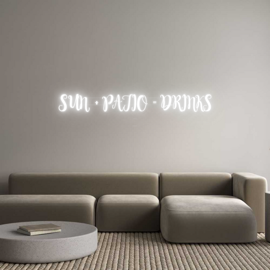 Your Custom Neon Sign SUN + PATIO =...